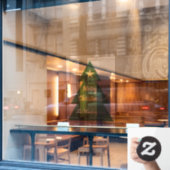 オリジナルクリスマスツリー窓看板 ウィンドウサイン (カフェ窓)