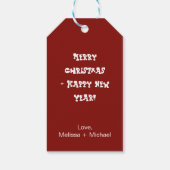 オリジナルクリスマスツリー＆ギフト - ホリデーデコレーション ギフトタグ (裏面)