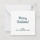 オリジナルクリスマスビレッジ ノートカード (裏面)