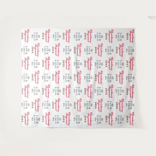 オリジナルクリスマスページェント ステップ&リピート バックドロップ タペストリー (正面(横))