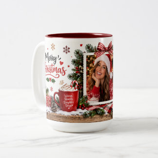 オリジナルクリスマスマグカップ(写真入り) ツートーンマグカップ