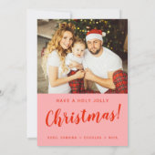 オリジナルクリスマス写真グリーティングカード シーズンカード (裏面)