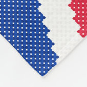 オリジナルクロスステッチデザインユニオンジャック フリースブランケット (角)