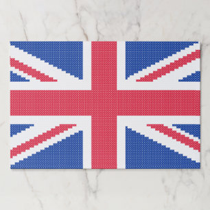 オリジナルクロスステッチデザインユニオンジャック ペーパーパッド