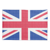 オリジナルクロスステッチデザインユニオンジャック 枕カバー (裏面)