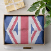 オリジナルクロスステッチデザインユニオンジャック 薄葉紙 (ギフト)