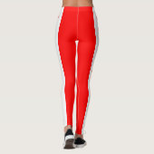 オリジナルクール赤楓の葉カナダ国旗 レギンス (裏面)