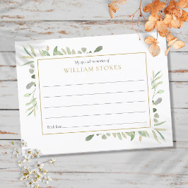 オリジナルグリーンのお別れ会 思い出のカード ポストカード