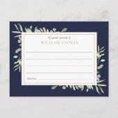 オリジナルグリーンの葬儀 思い出をシェアするカード ポストカード (正面)