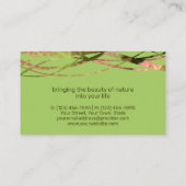 オリジナルグリーン自然デザイン景観設計士 名刺 (裏面)