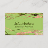オリジナルグリーン自然デザイン景観設計士 名刺 (正面)