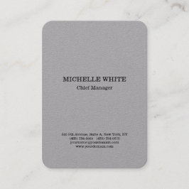 オリジナルグレイプロフェッショナルスタイルミニマモダンリスト 名刺