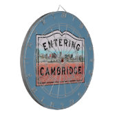 オリジナルケンブリッジマサチューセッツ入り口標識 ダーツボード (正面左)