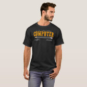 オリジナルコンピュータのセキュリティとプ保護レセン Tシャツ (正面フル)