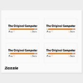 オリジナルコンピュータ 長方形シール (シート)