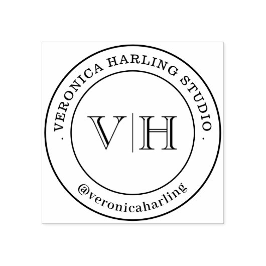 オリジナルゴムスタンプ - 大きなロゴスタンプ 手作り ラバースタンプ (インプリント)