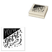 オリジナルゴムスタンプ「You've got It」 ラバースタンプ (押印)