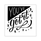 オリジナルゴムスタンプ「You've got It」 ラバースタンプ (インプリント)