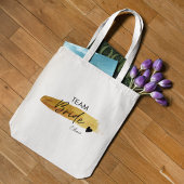 オリジナルゴールド＆ブラック モダンチック チーム ブライド トートバッグ