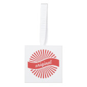 オリジナルサインロゴサンダー_コーブ キューブオーナメント (正面)