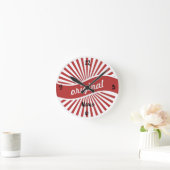 オリジナルサインロゴサンダー_コーブ ラウンド壁時計 (ホーム)