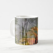 オリジナルサンフォレストアートサンフラワー&フォレストレイヤ コーヒーマグカップ (正面左)