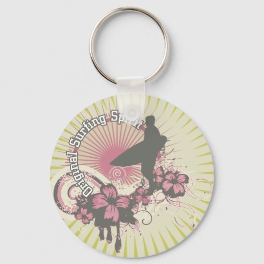 オリジナルサーフィンスピリットTシャツ&ギフト キーホルダー (正面)