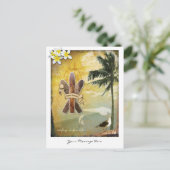 オリジナルサーフインスパイアデジタルアート ポストカード (スタンド正面)