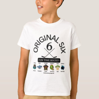 オリジナルシックスおもしろいタイムホッケー – CaribbeanHockey Tシャツ
