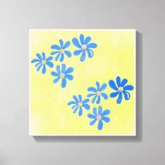 オリジナルシンプルアートイエロープリント キャンバスプリント