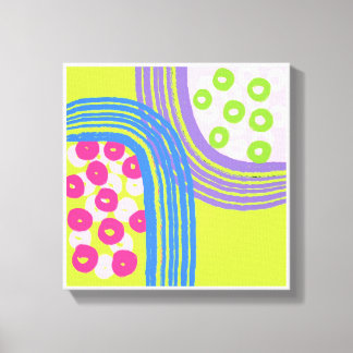 オリジナルシンプルアートグリーンプリント キャンバスプリント