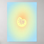 オリジナルシンプルアートコンチプリント ポスター (正面)