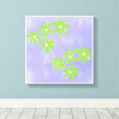 オリジナルシンプルアートパープルプリント キャンバスプリント (インサイチュ (ウッドフロア))