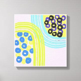 オリジナルシンプルアートピンクプリント キャンバスプリント