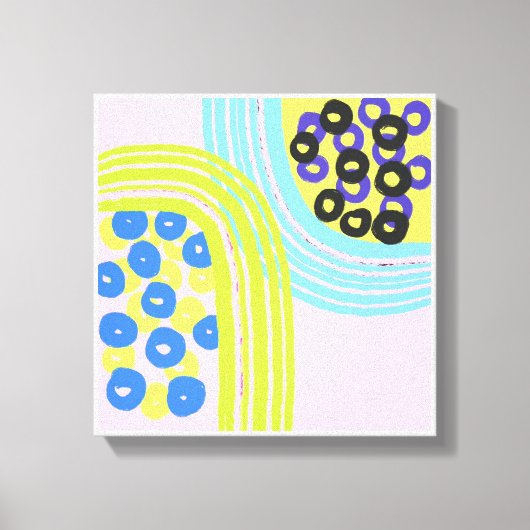 オリジナルシンプルアートピンクプリント キャンバスプリント (正面)