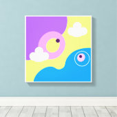 オリジナルシンプルアートプリント キャンバスプリント (インサイチュ (ウッドフロア))