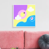 オリジナルシンプルアートプリント キャンバスプリント (インサイチュ (リビング))