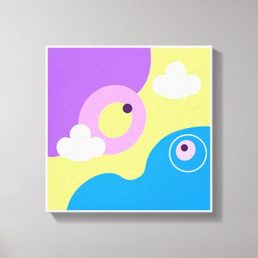 オリジナルシンプルアートプリント キャンバスプリント (正面)