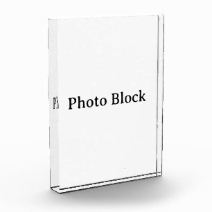 オリジナルシンプルカスタム5" x 7" 縦型 フォトブロック