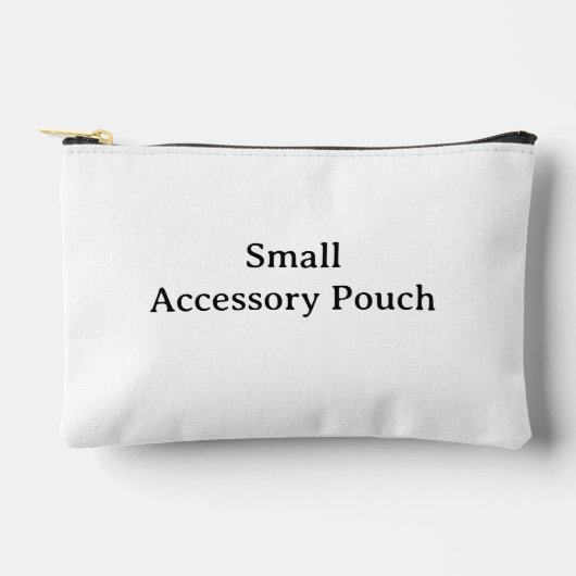 オリジナルシンプルカスタム8.5" x 6" アクセサリーポーチ (正面)