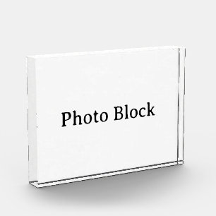 オリジナルシンプルカスタム 5" x 7" 横長 フォトブロック