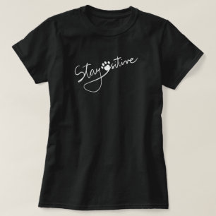 オリジナルシンプル手書きステイポーシブプン Tシャツ