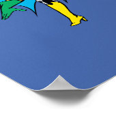 オリジナルジャスティスリーグ – 平和、愛、平等 ポスター (角)