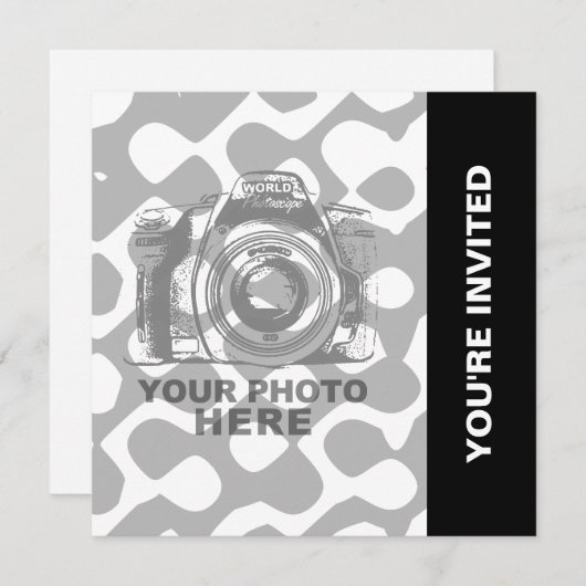 オリジナルスクエア招待状6を作成する 招待状 (正面/裏面)