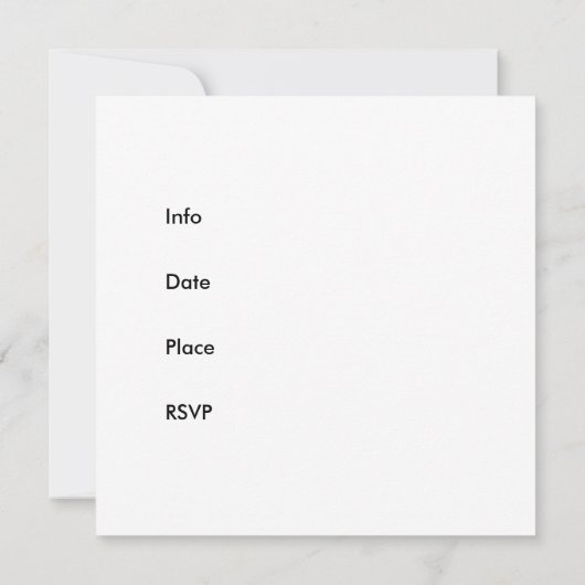 オリジナルスクエア招待状6を作成する 招待状 (裏面)