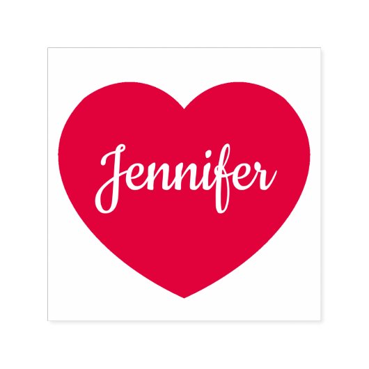 オリジナルスクリプト名 ハート型スタンプ セルフインキングスタンプ (デザイン)