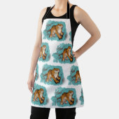 オリジナルスケッチ中国のタイガー新年AoA4 エプロン (インサイチュ)