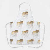 オリジナルスケッチ中国のタイガー新年AoA6 エプロン (正面)