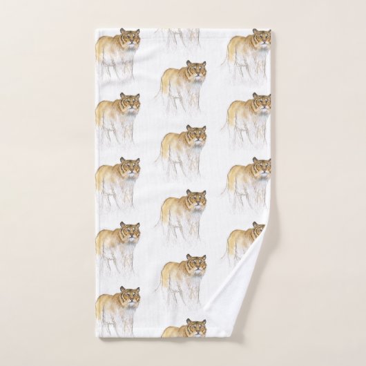 オリジナルスケッチ中国の1タイガー年誕生日BT バスタオルセット (ハンドタオル)