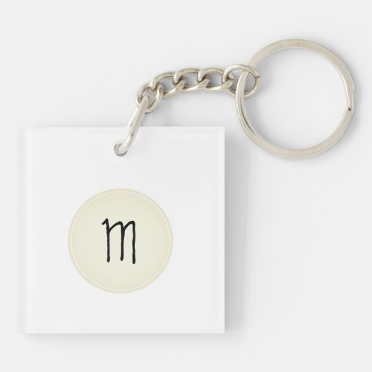 オリジナルスケッチ中国の2タイガーイヤーM誕生日K キーホルダー (裏面)